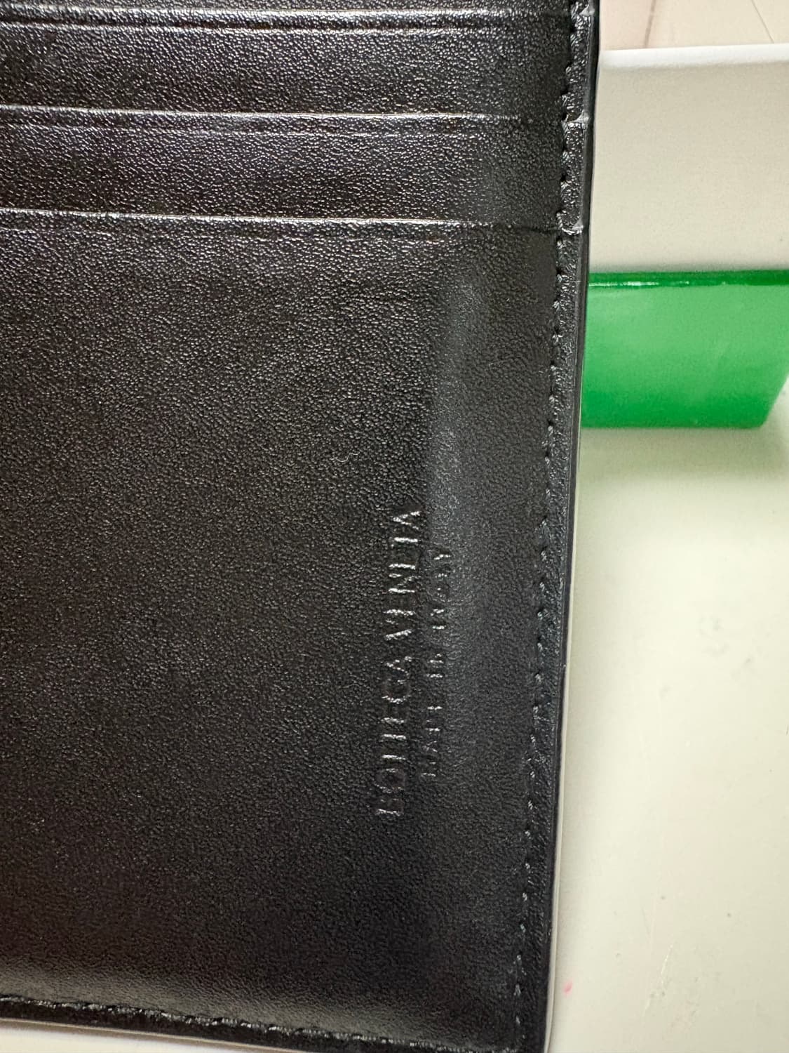 보테가 베네타 카드 케이스 카프스킨 블랙 상품이미지5