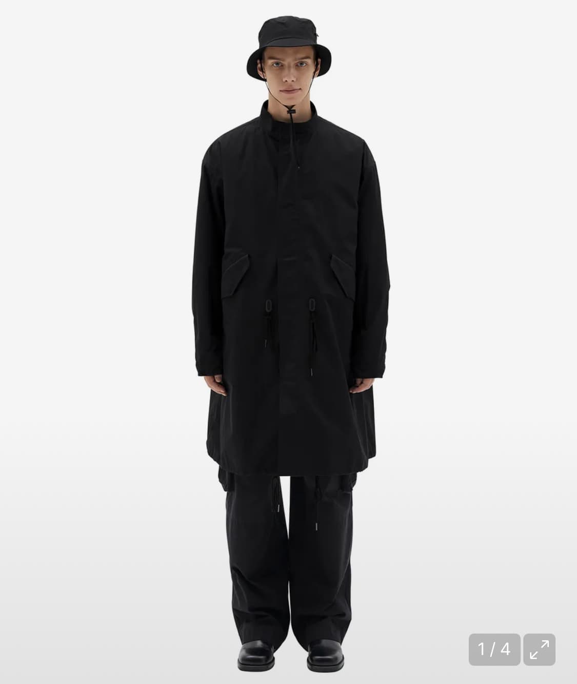 브라운야드 22fw 에센셜 파카 블랙 5사이즈 판매 상품이미지1