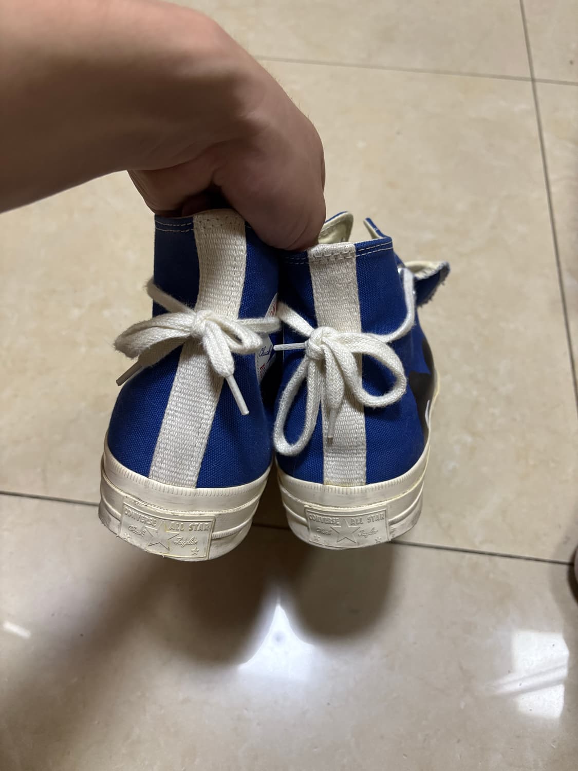 꼼데가르송 컨버스 하이탑 블루 275 상품이미지2