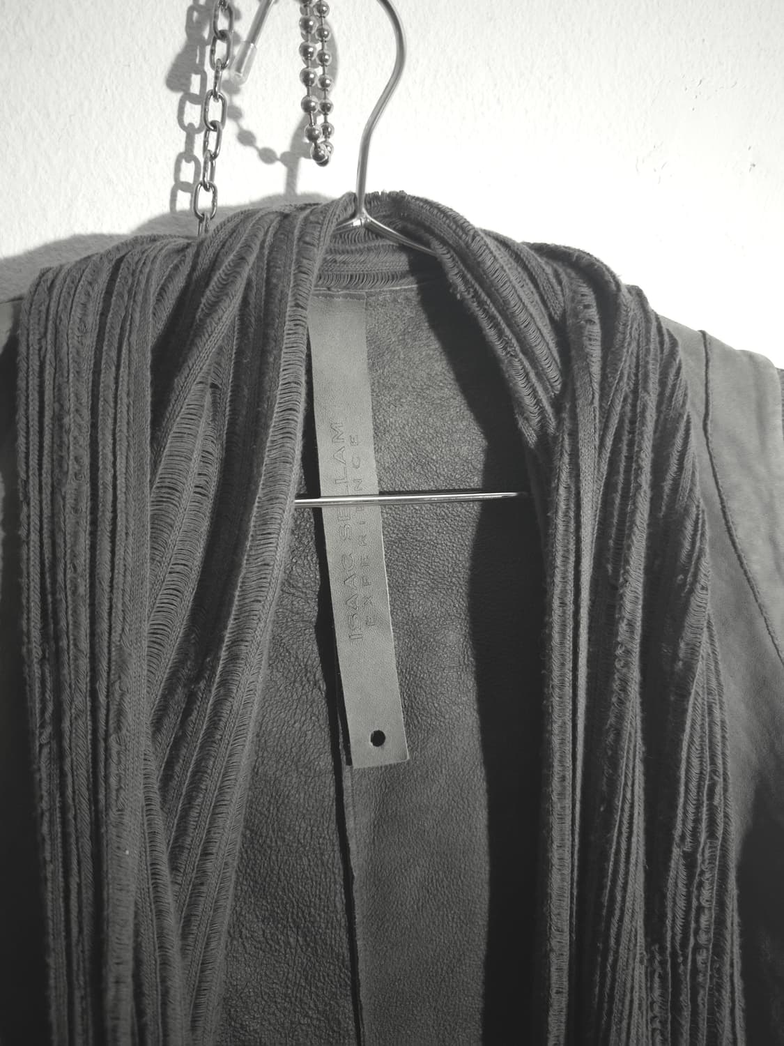 아이작 세럼 후드 스카프 썸홀 레더자켓 상품이미지7