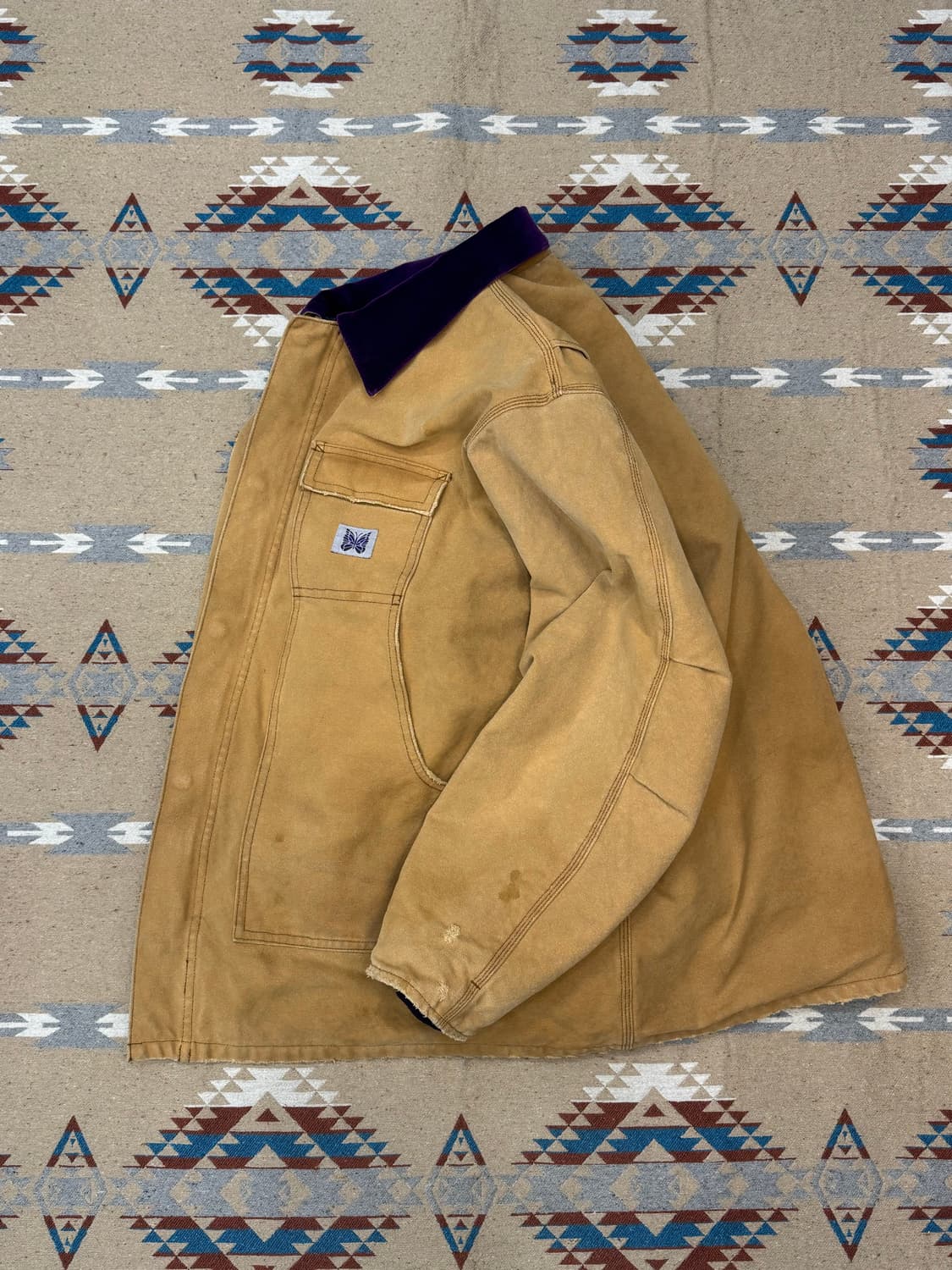 [L] 니들스 16oz 코튼 캔버스 럼버잭 코트 브라운 상품이미지7