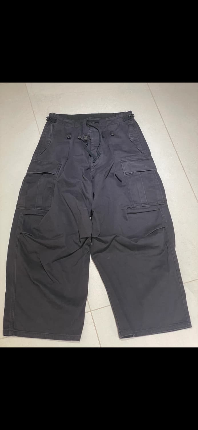 캐피탈 kapital 24fw 헤비드릴 점보 카고 팬츠 블랙 2사이즈 상품이미지1