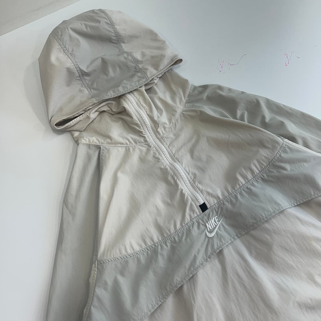 Nike 나이키 아이보리 배색 아노락 상품이미지4