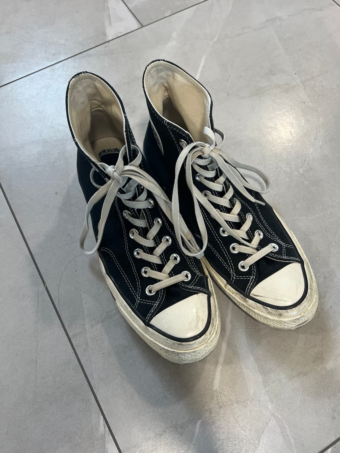 컨버스 하이 275 블랙(고무끈) 상품이미지1