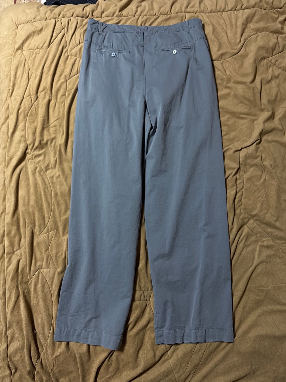 [L] EE 누마레 더블 웨이스트 코튼 트라우저 슬레이트 그레이 팝니다  상품이미지5