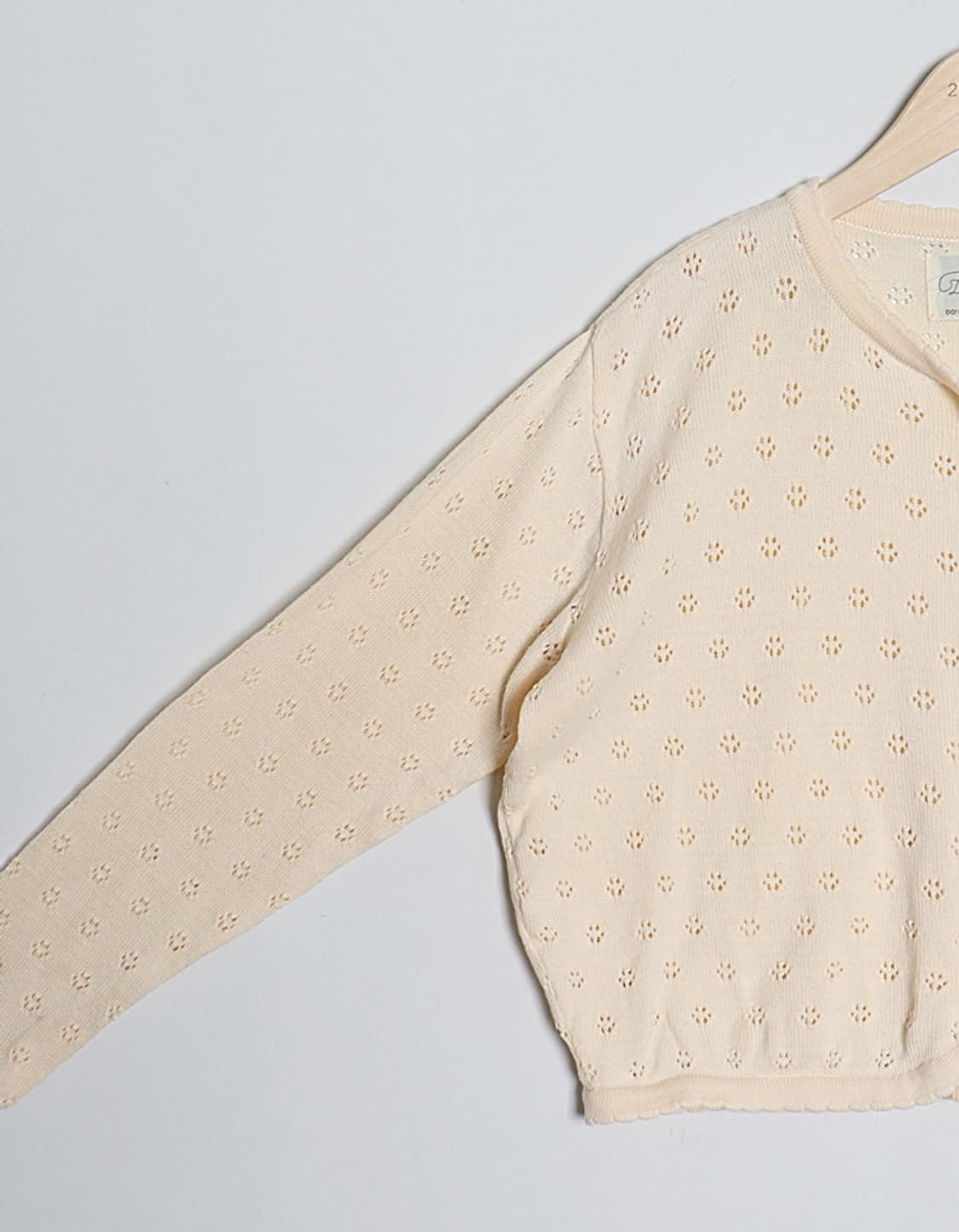 DO!FAMILY Eyelet Crop Cardigan 상품이미지4