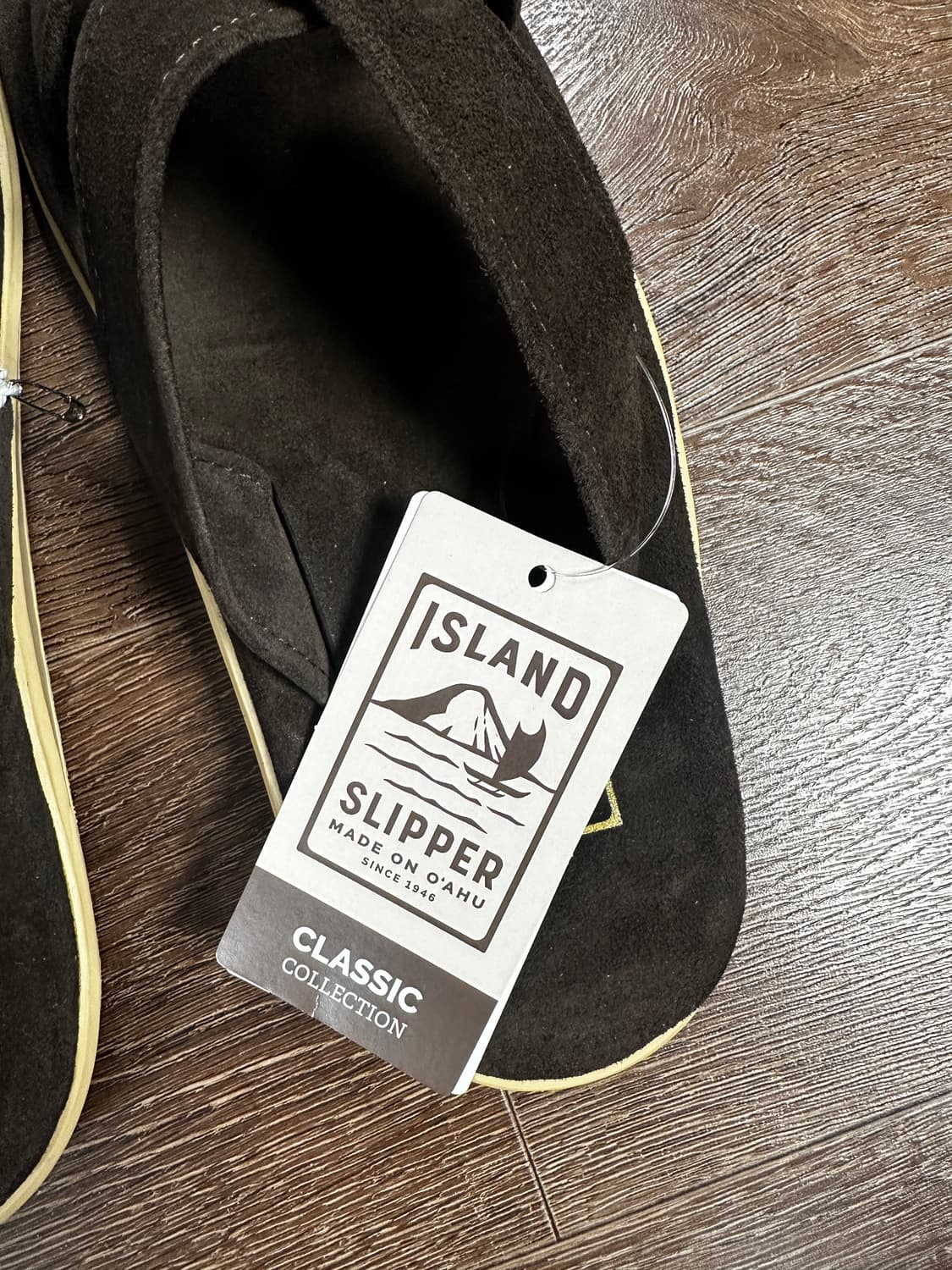 아일랜드 슬리퍼 스웨이드 레더 슬라이드 11사이즈 상품이미지3