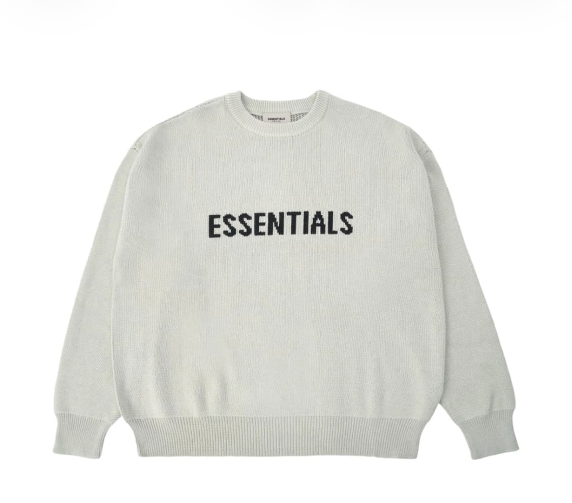 Essentials 에센셜 니트 풀오버 스웨터 콘크리트 상품이미지1