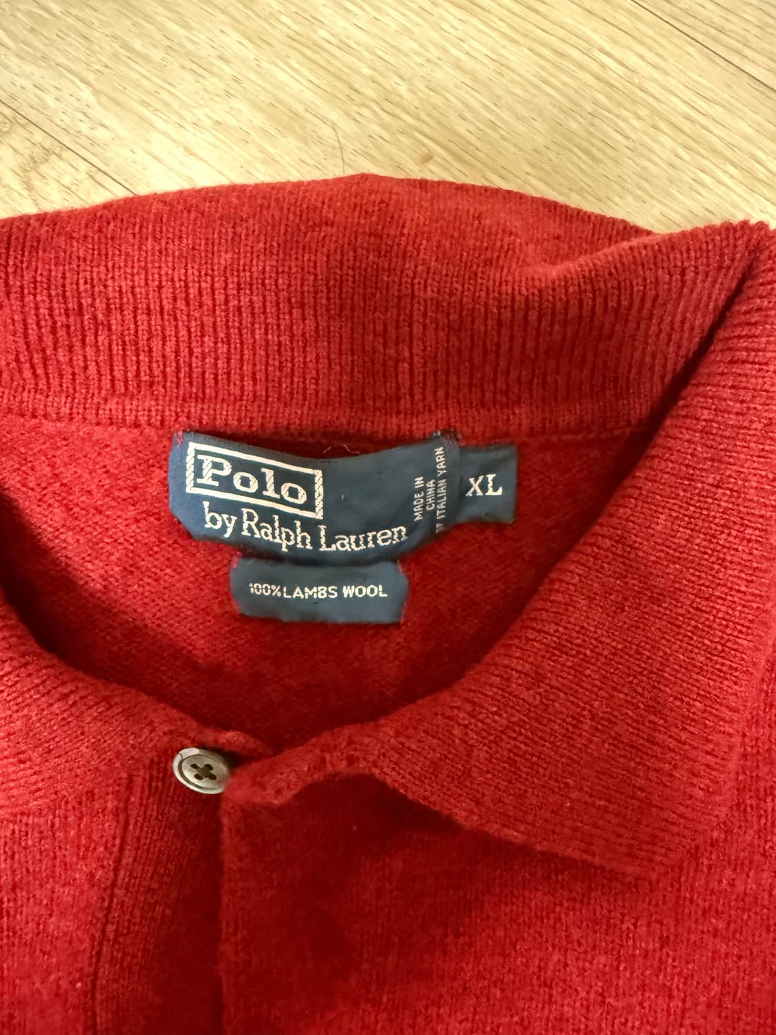 폴로 랄프로렌 램스울 니트 XL 버건디 상품이미지4