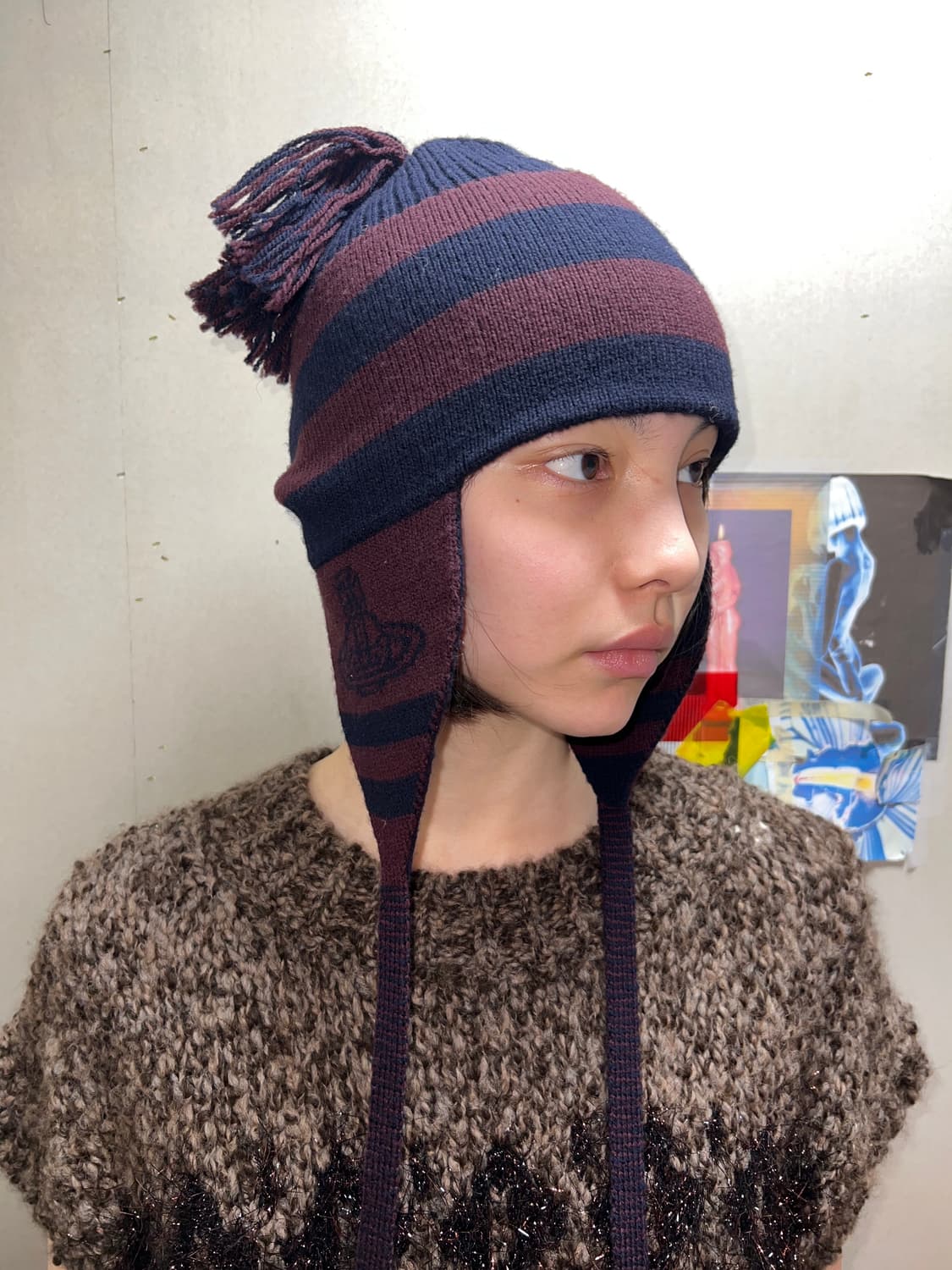 Vivienne Westwood 비비안 플랩워치 태슬니트비니 상품이미지1