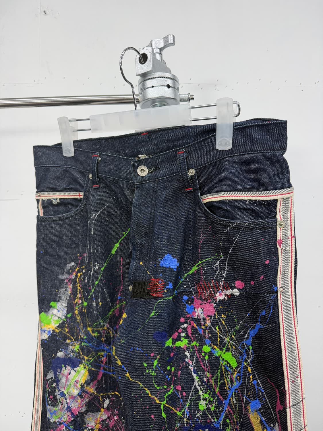 Evisu Black Cherry Splash denim pants 상품이미지7