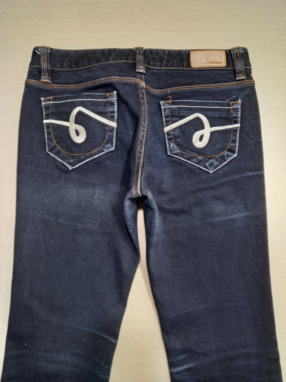 26 GLAMOROUS Kor 두꺼운 스판 슬림일자진 진청 26-608 상품이미지4