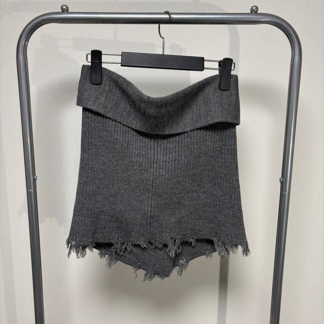 F) PERVERZE 퍼버즈 24시즌 대미지드 니트 케이프 에이프론 상품이미지2