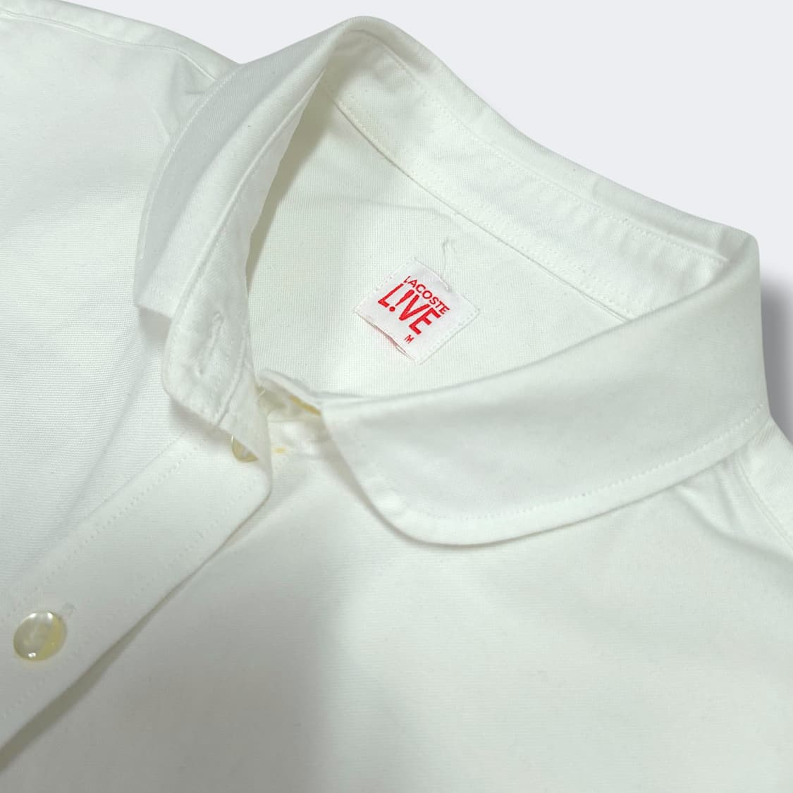 [M] 라코스테 화이트 우먼즈 코튼 긴팔셔츠 상품이미지7
