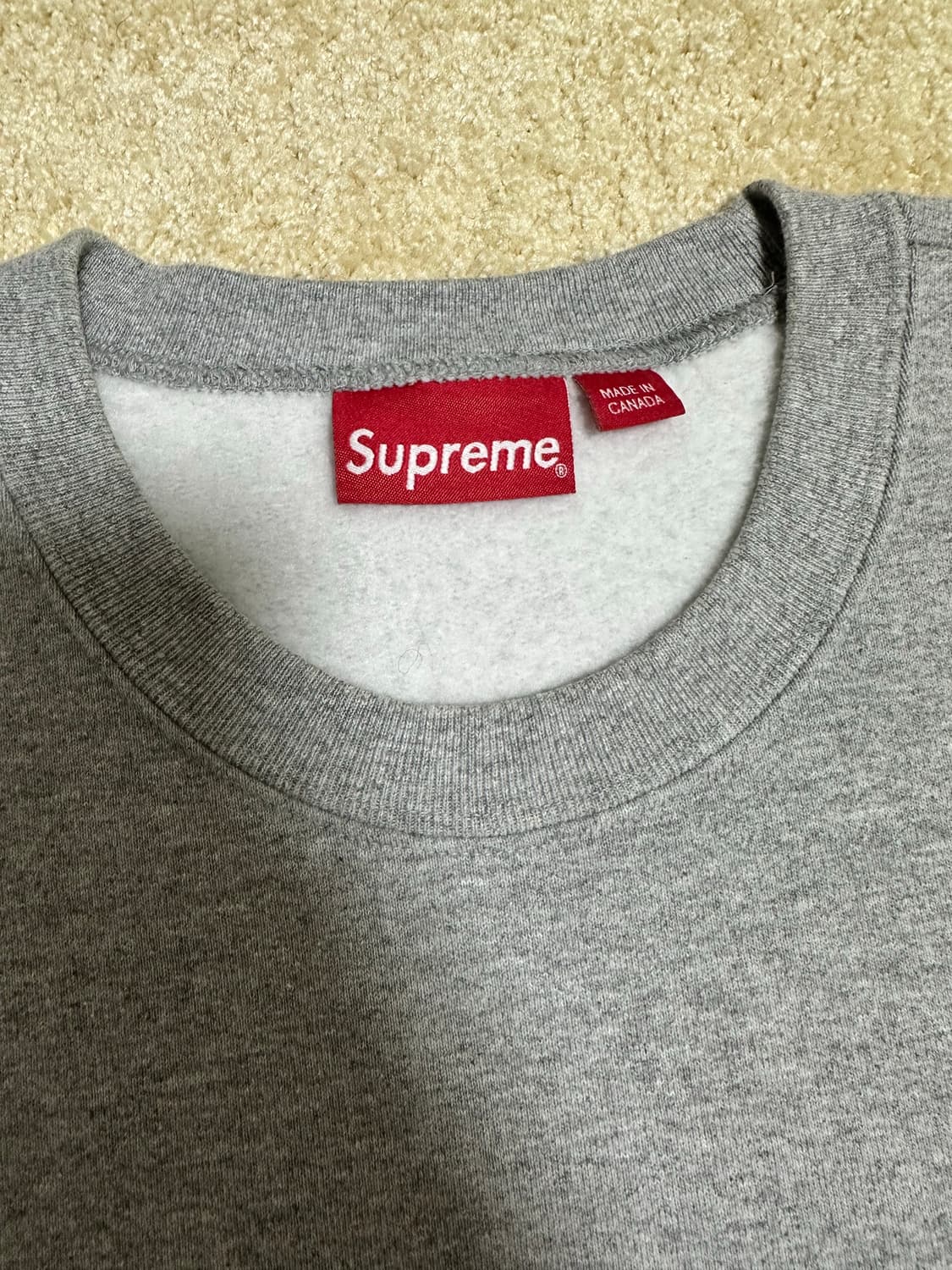 슈프림 x 블레스 크루넥 헤더 그레이 - 23FW 상품이미지2