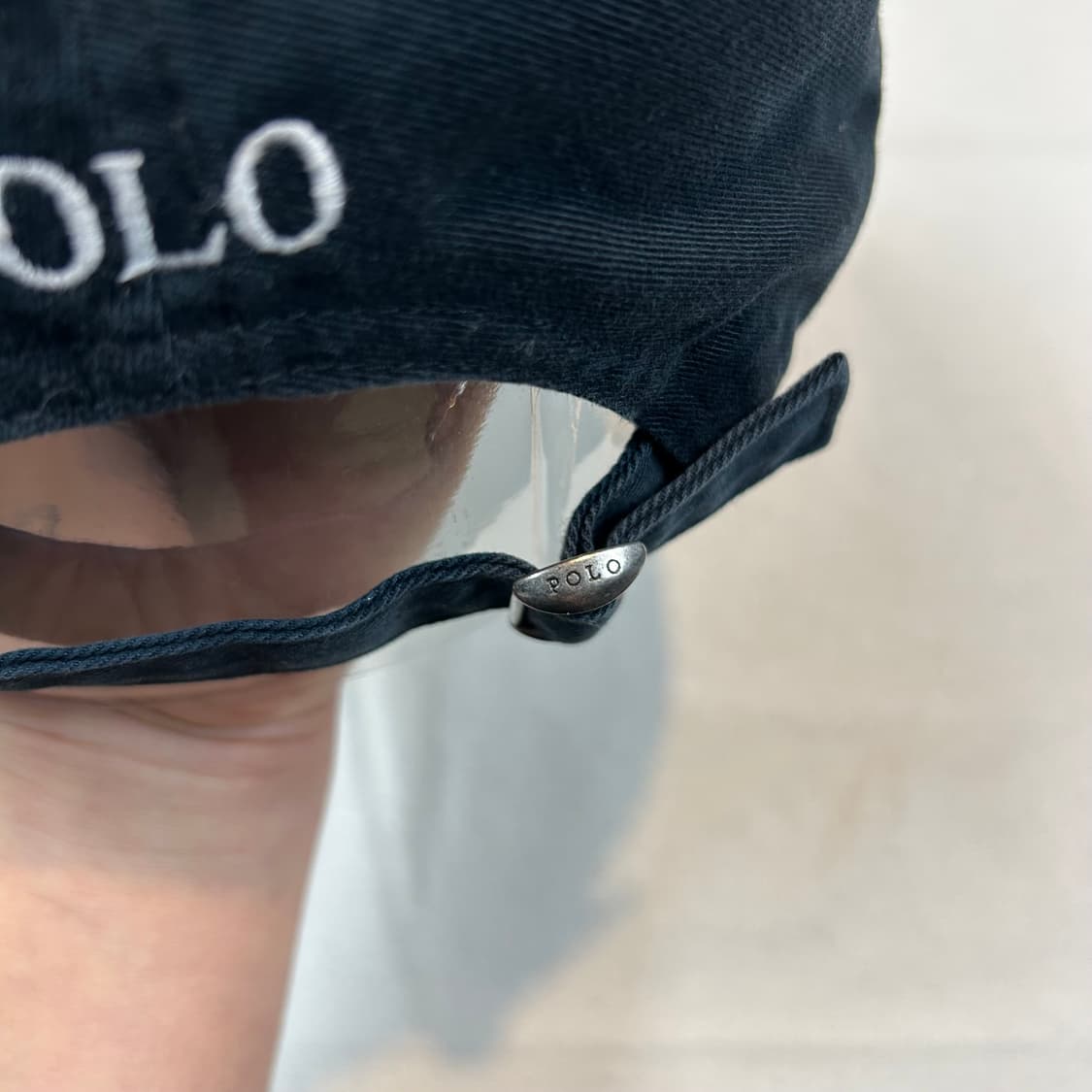 Free) 폴로 랄프로렌 블랙 볼캡 모자 상품이미지5