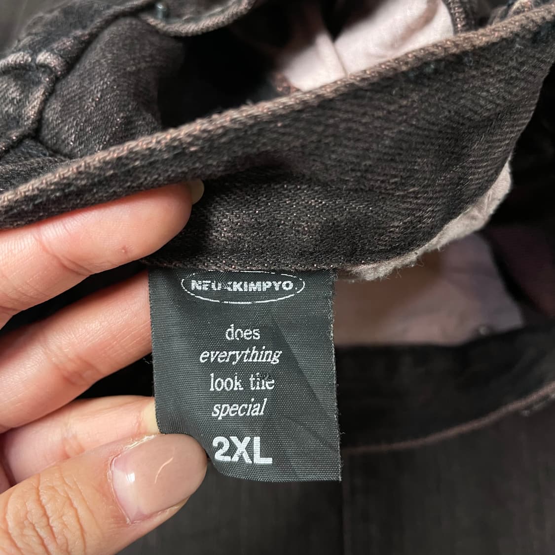 (밴딩) 빈티지 퍼플 브라운 워싱 데님 롱 스커트 상품이미지9