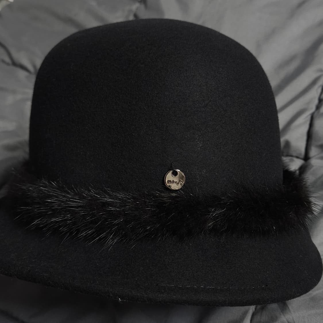 와이드앵글 여성 천연모피 밍크 버킷햇 상품이미지1