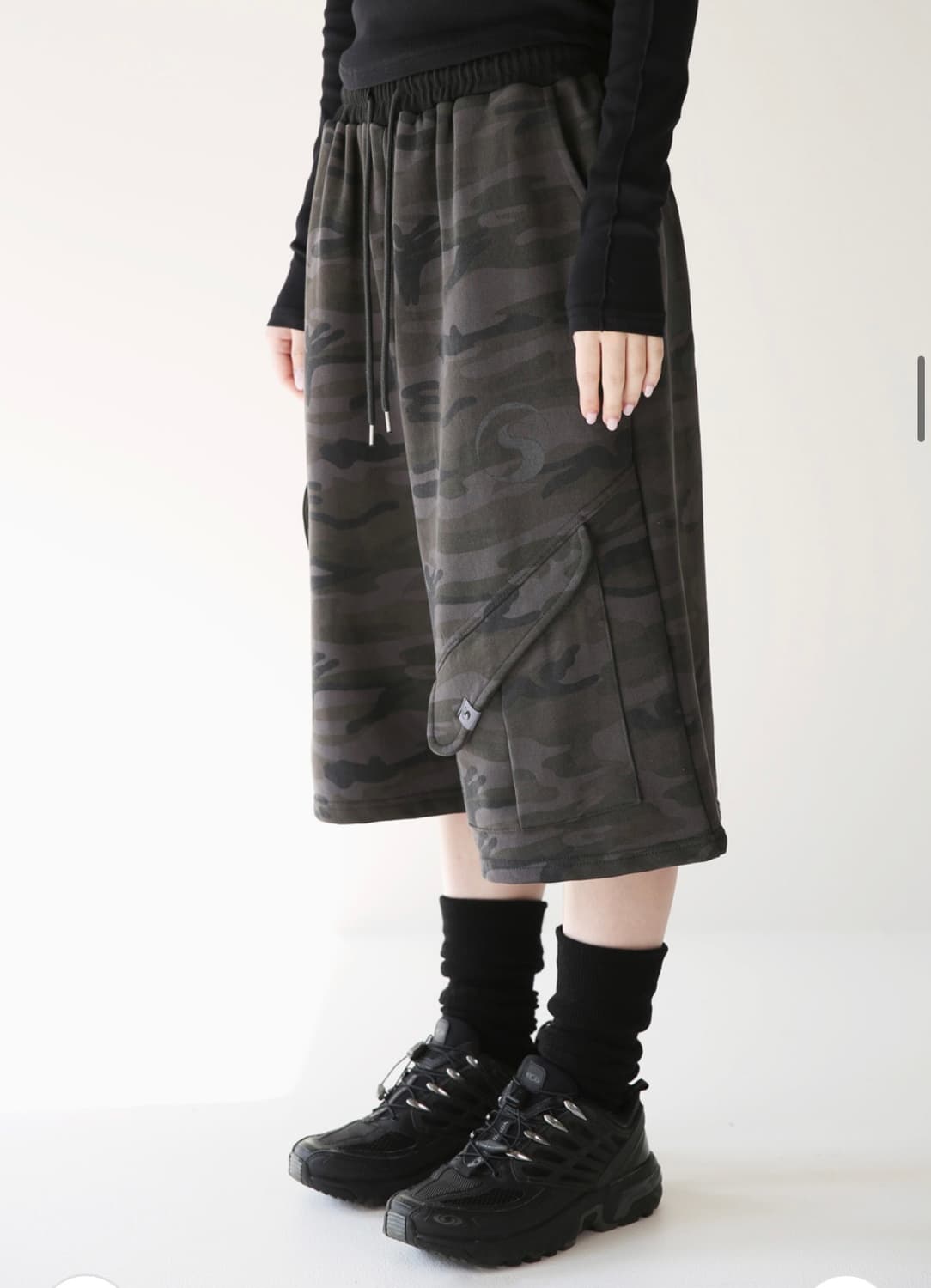 피스메이커 TS 로고 버뮤다 스웻팬츠 카모 M 상품이미지2