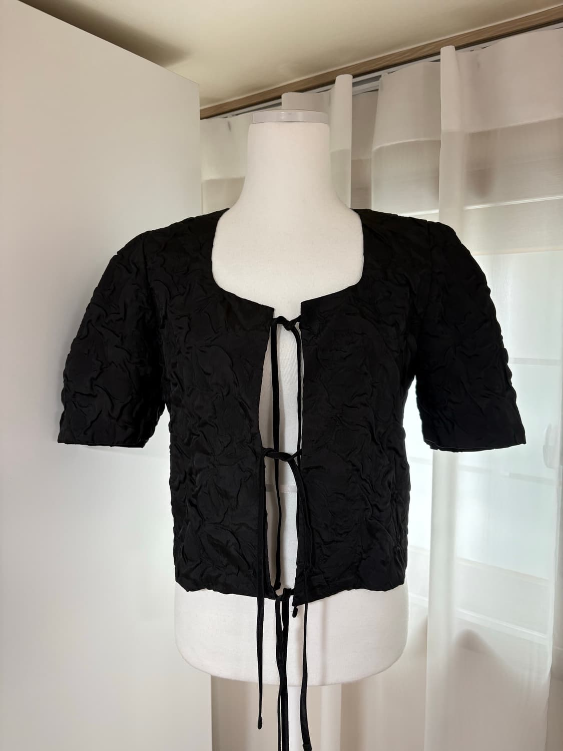 Aopt 퍼프 블라우스 (M) 블랙  상품이미지2