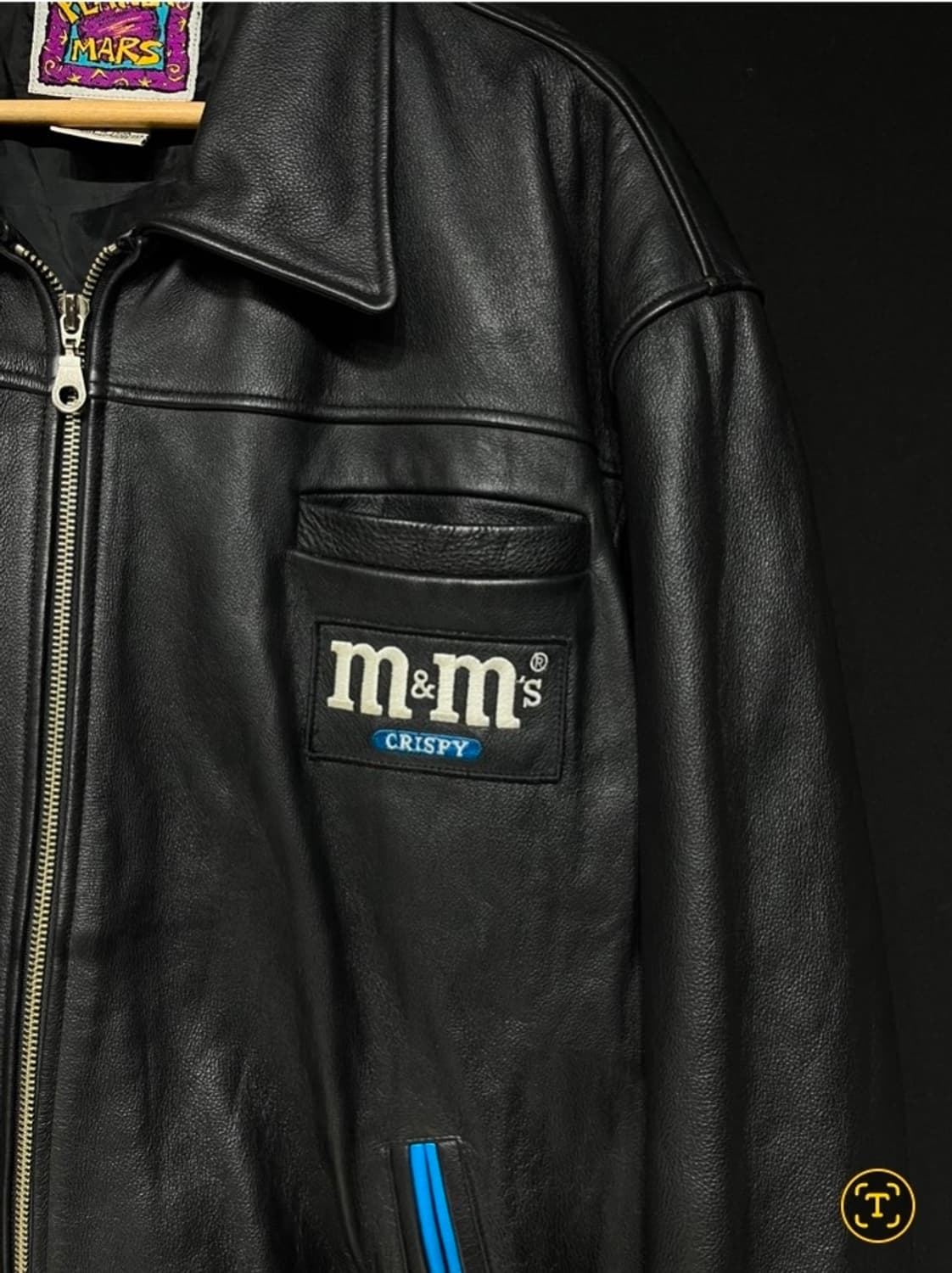 Planet Mars M&M's 올드스쿨  가죽자켓 상품이미지3