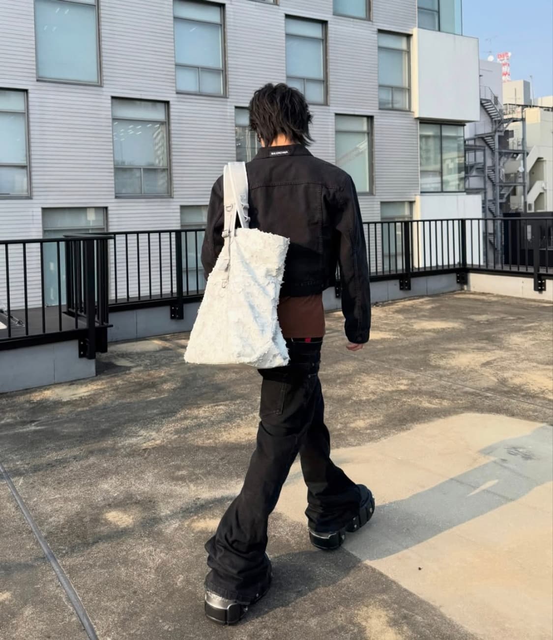 발렌시아가 레이어드 플레어 데님 팬츠 바지 상품이미지2