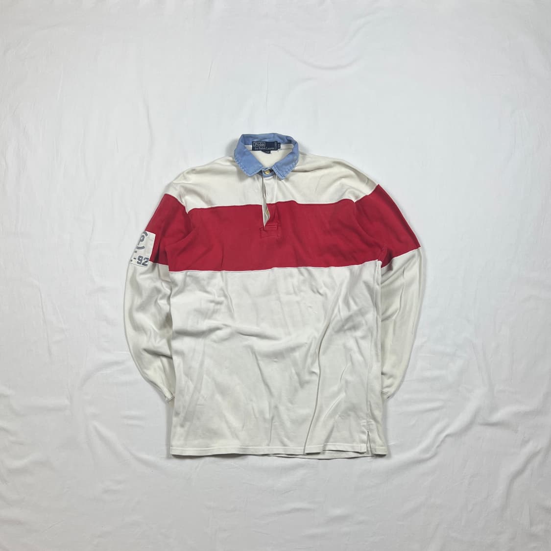 90’s 92년도 폴로랄프로렌 cp92 로고 피케셔츠 상품이미지1