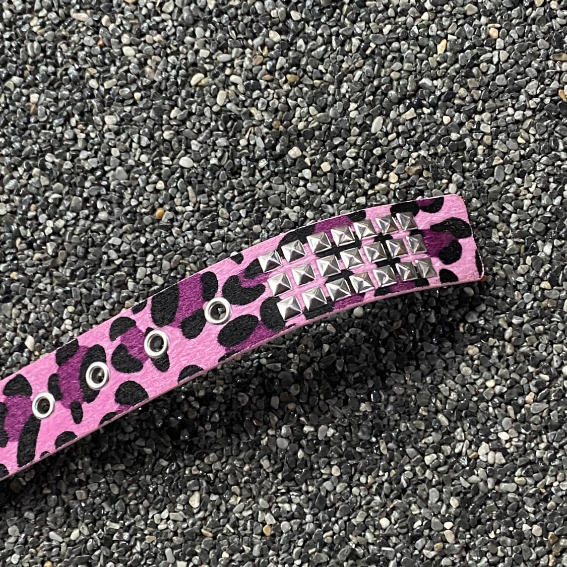 빈티지 y2k 핑크 레오파드 벨트 B3753 상품이미지3