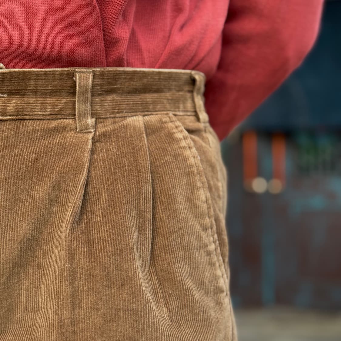 Ajman 투턱 코듀로이 팬츠 32 상품이미지9
