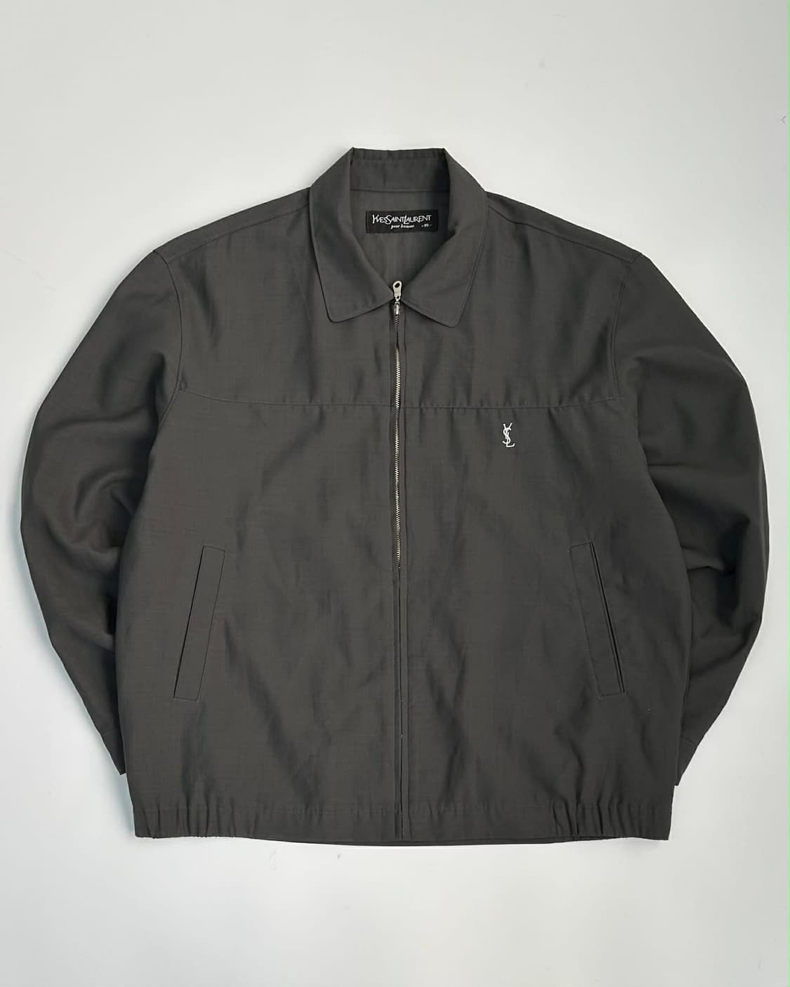 [95] 입생로랑 ysl 로고 집업 블루종 자켓 상품이미지1