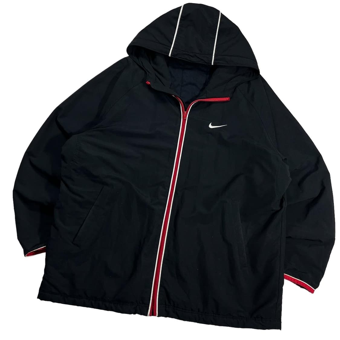 나이키 블랙컬러 스우시로고 나일론 점퍼 상품이미지1