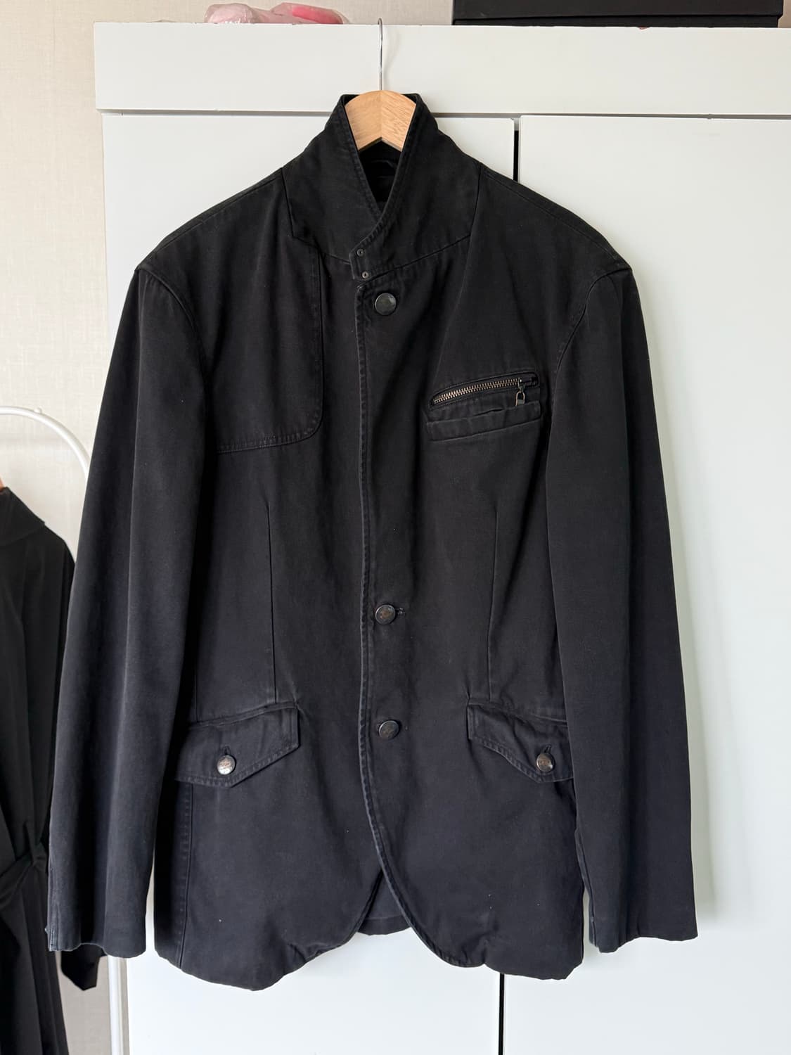 Military style jacket (black, L) 상품이미지1