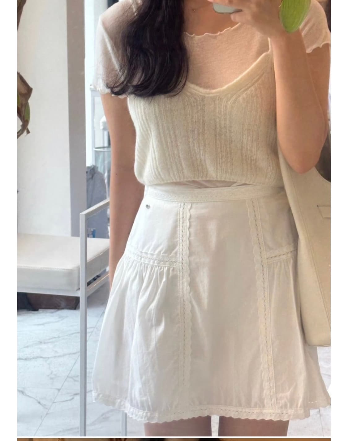 타낫 찹 니트 뷔스티에 아이보리 chop knit buistier 상품이미지2