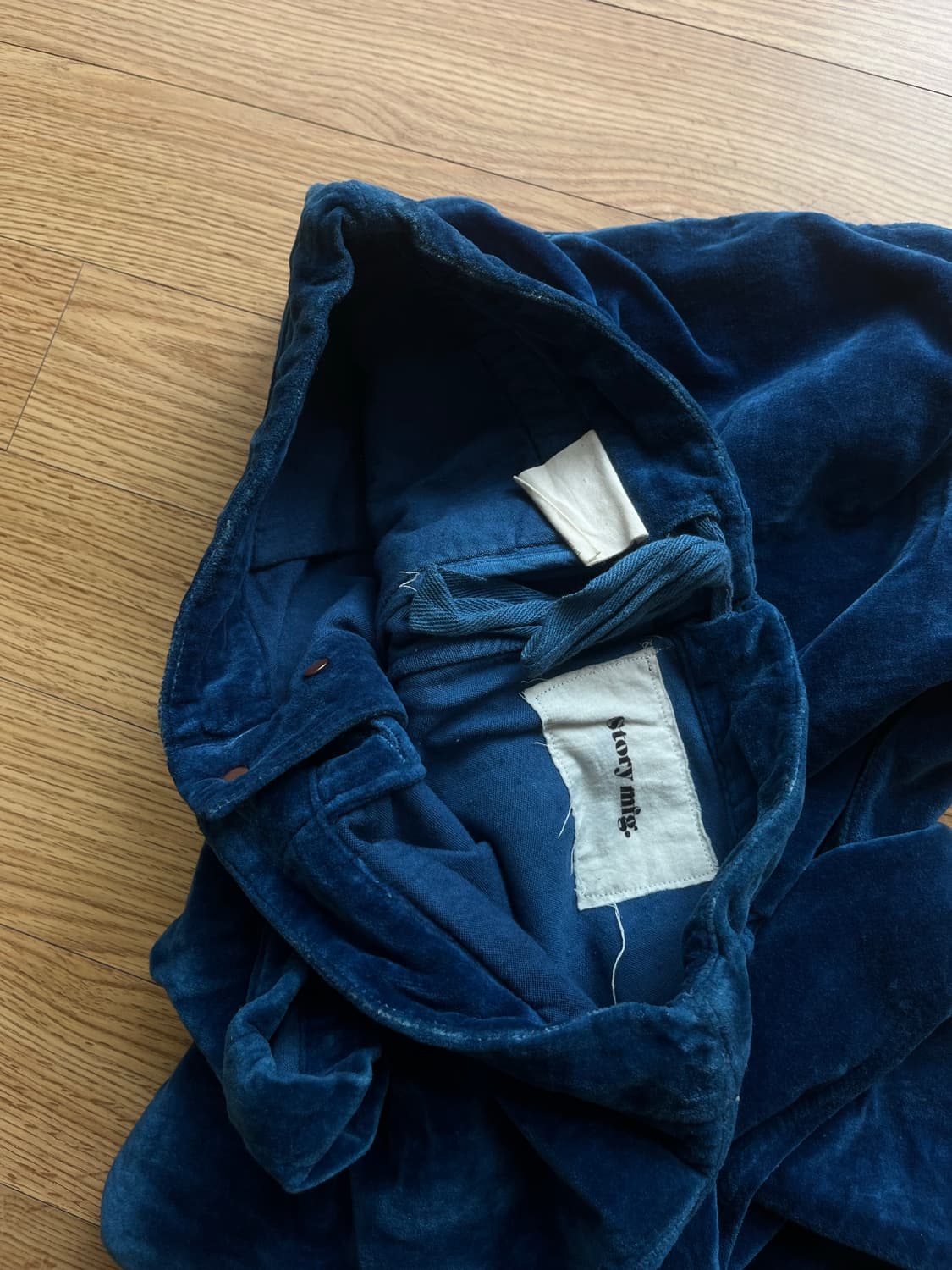 Story mfg British Jeans - Indigo velvet 상품이미지6