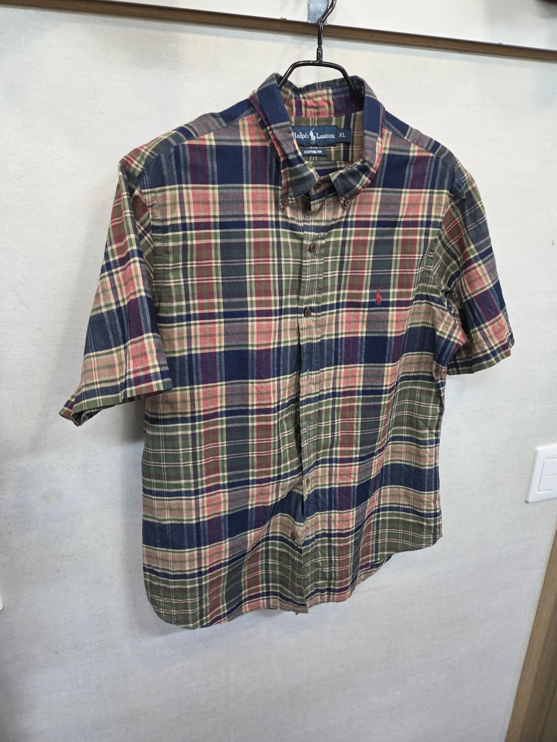 폴로랄프로렌 올드스쿨 체크 셔츠 반팔 xl 커스텀핏  상품이미지6