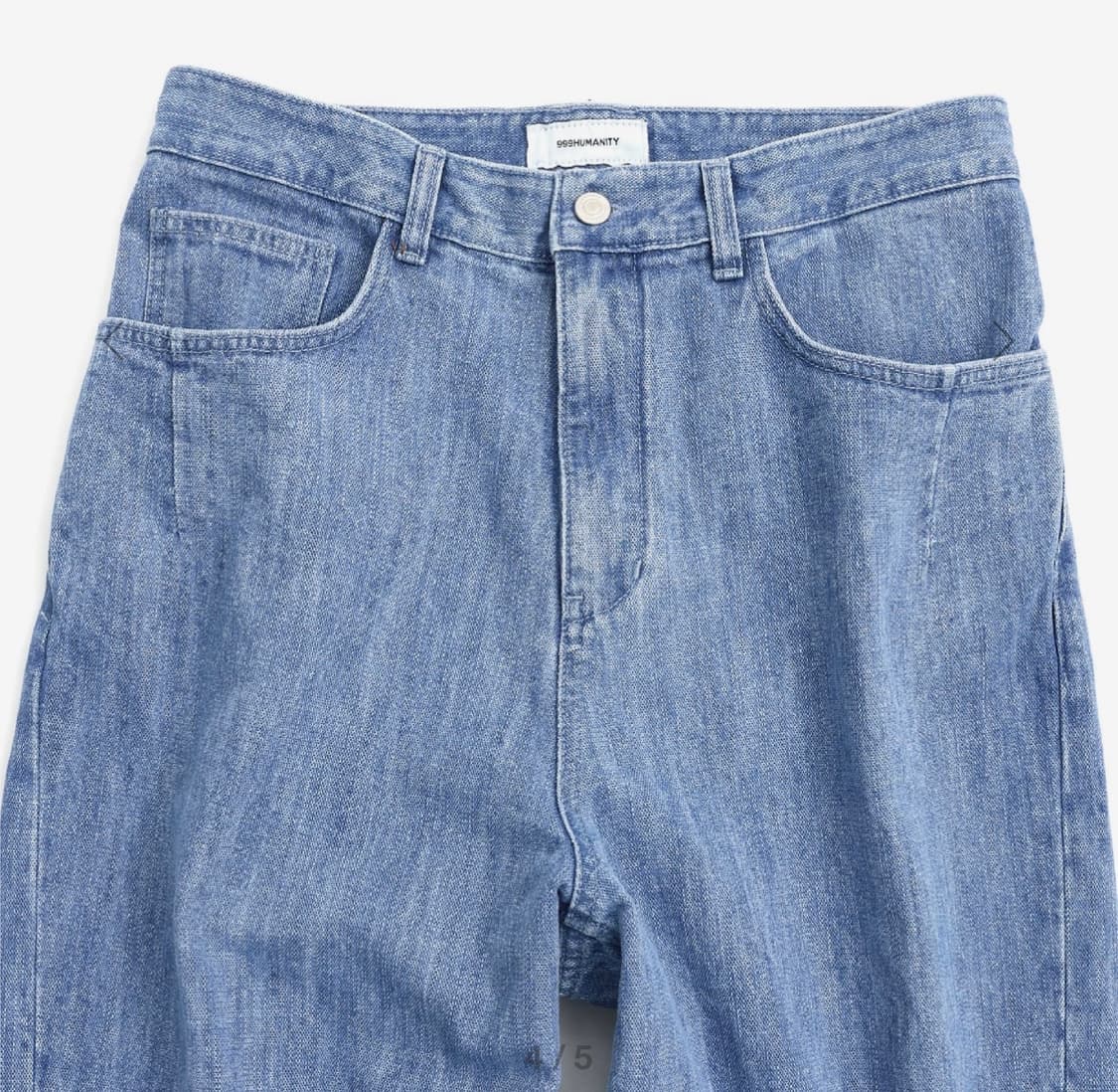 ARCHIVE WIDE CURVED DENIM PANT (LIGHT BL 상품이미지3