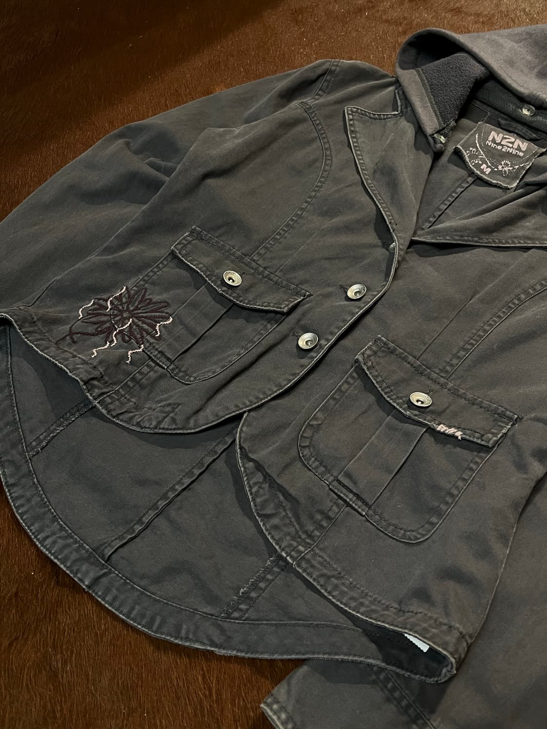 Nine2Nine 자수 디테일 빈티지 자켓 상품이미지5