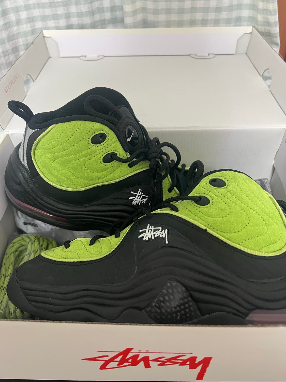 나이키 x 스투시 에어 페니 2 비비드 그린 앤 블랙 상품이미지4