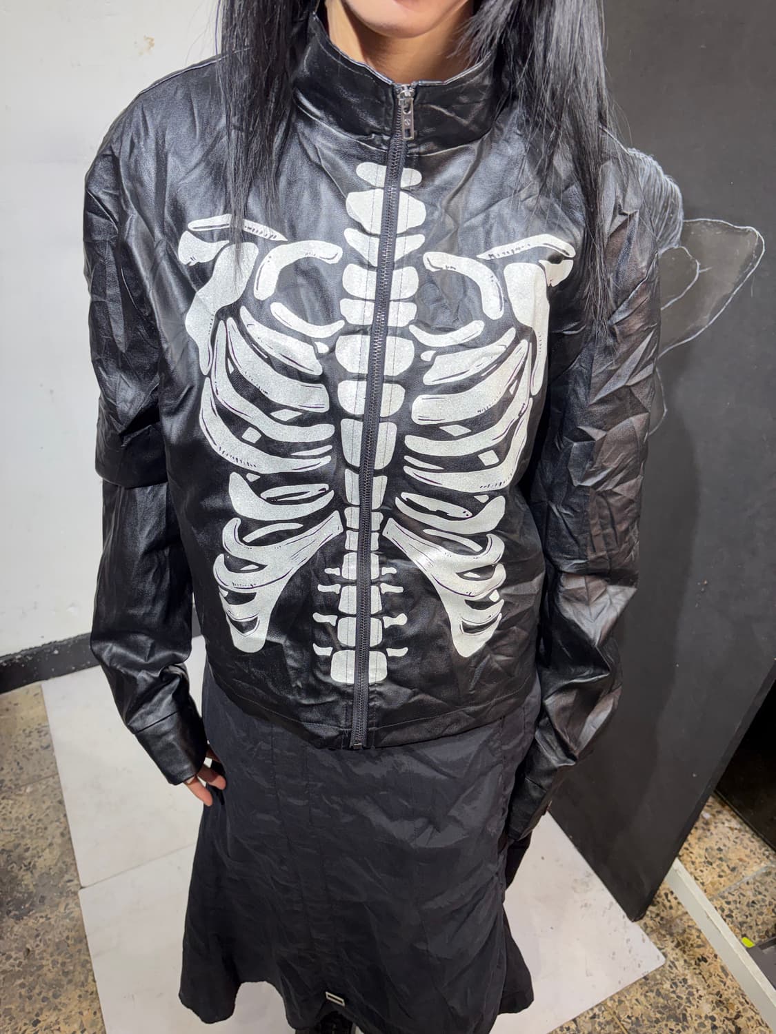 VTG 본 스켈레톤 자켓 XL 상품이미지2