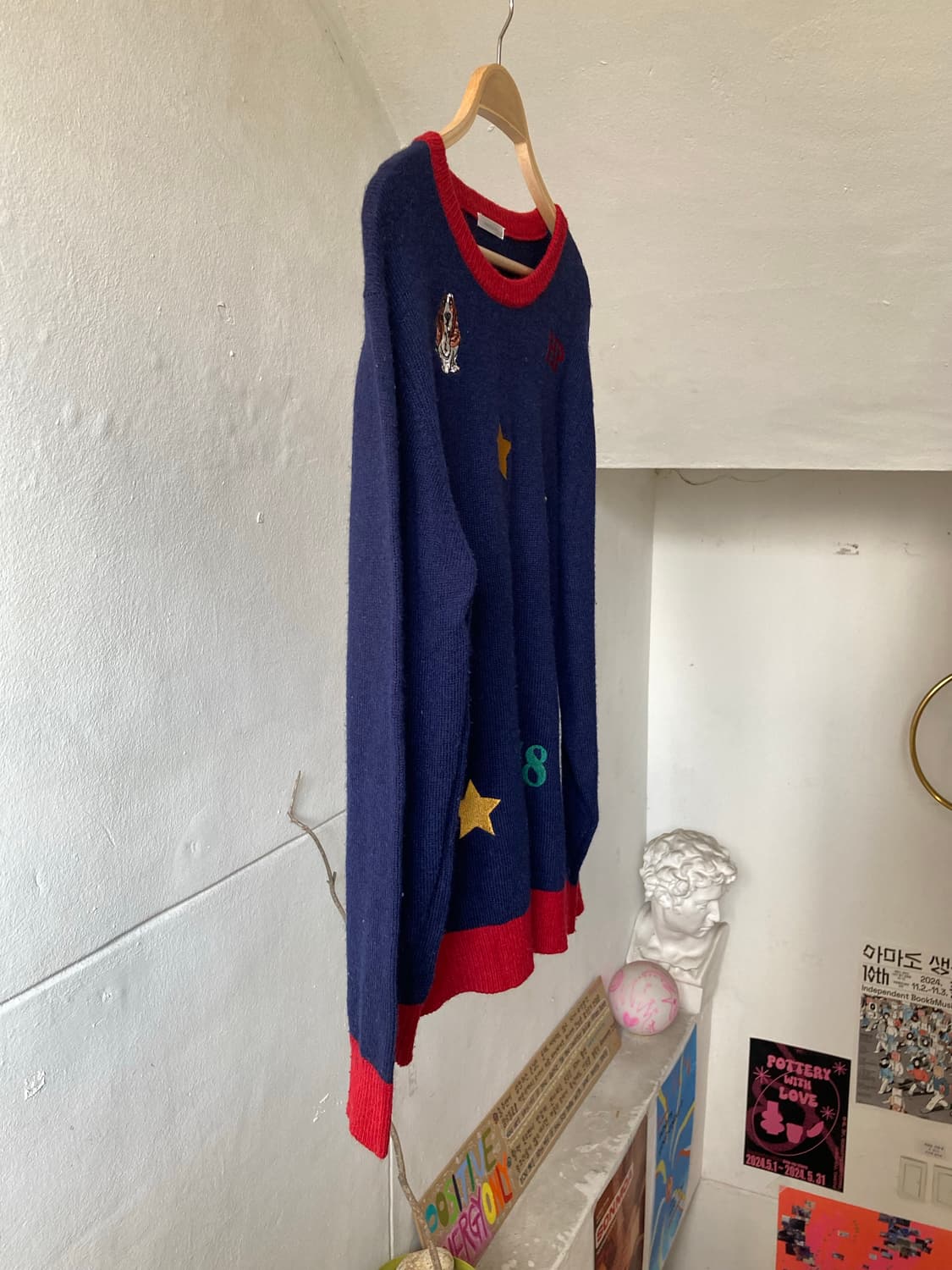 HUS PUPPY 네이비 패치 니트 상품이미지4