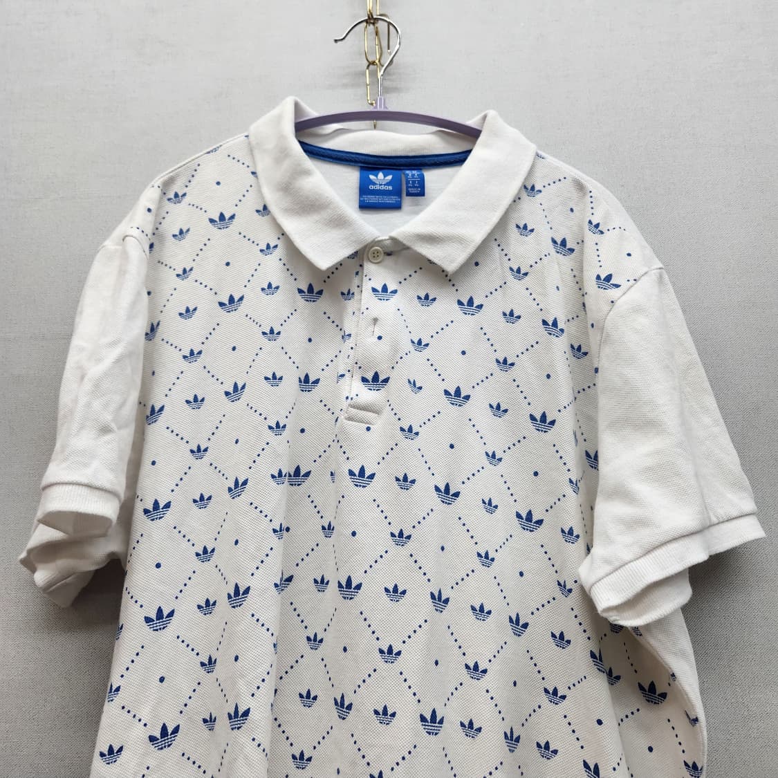아디다스 불꽃 로고 도트 반팔카라 XL(XL) 상품이미지2