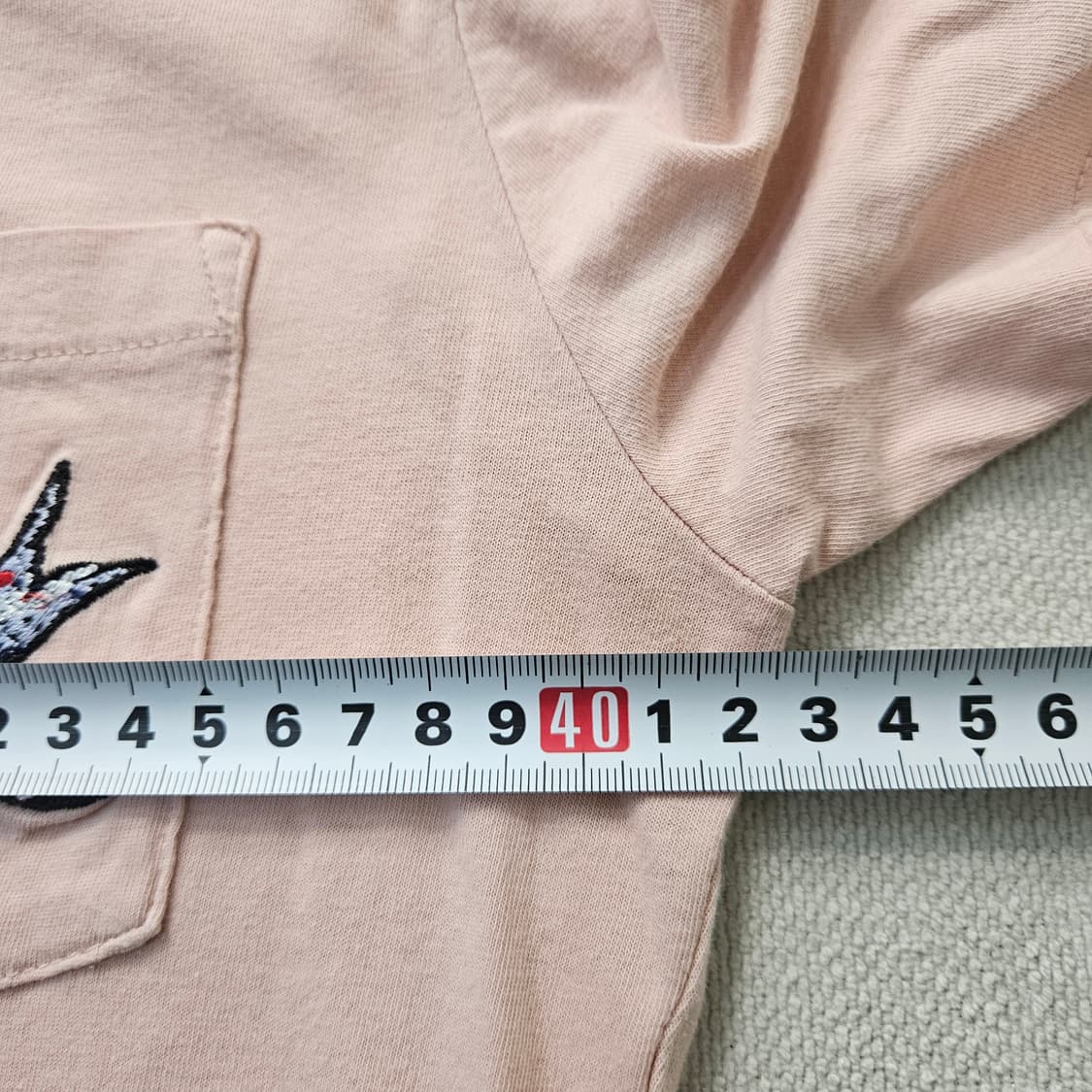 90 로엠 여성 포켓 반팔티 0408Y 상품이미지5