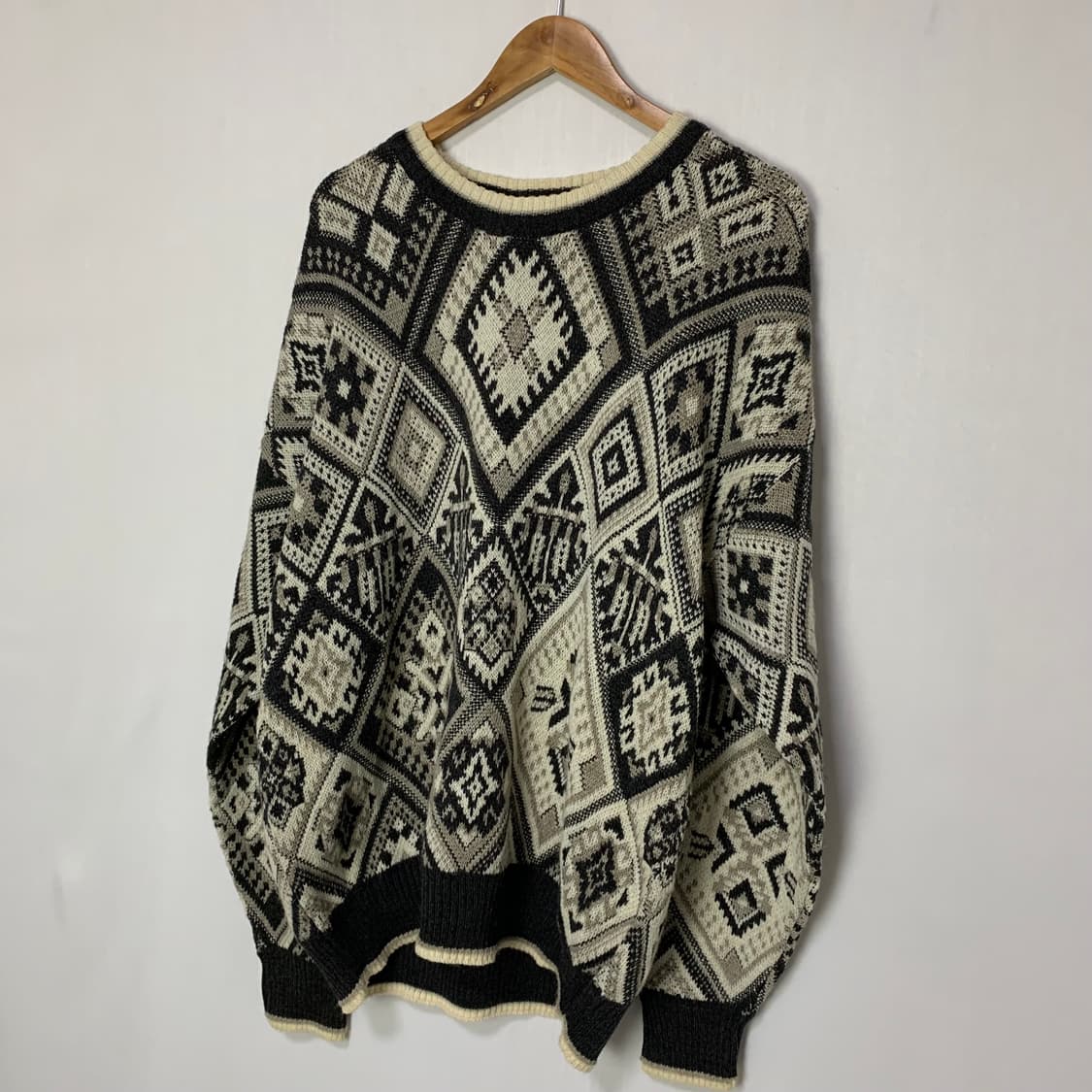 jpn 일본 빈티지 패턴 니트 스웨터 남녀공용 이태리 상품이미지2