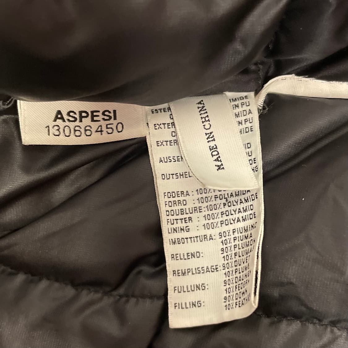 아스페시 블랙 패딩 코트 자켓   상품이미지6