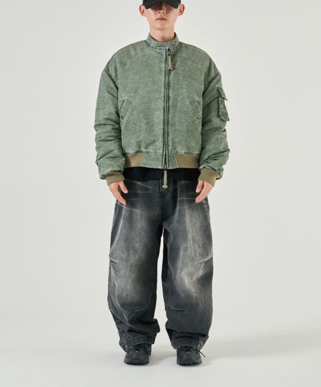 ETCE 워시드배기진 WASHED BAGGY JEAN GREY L 상품이미지3