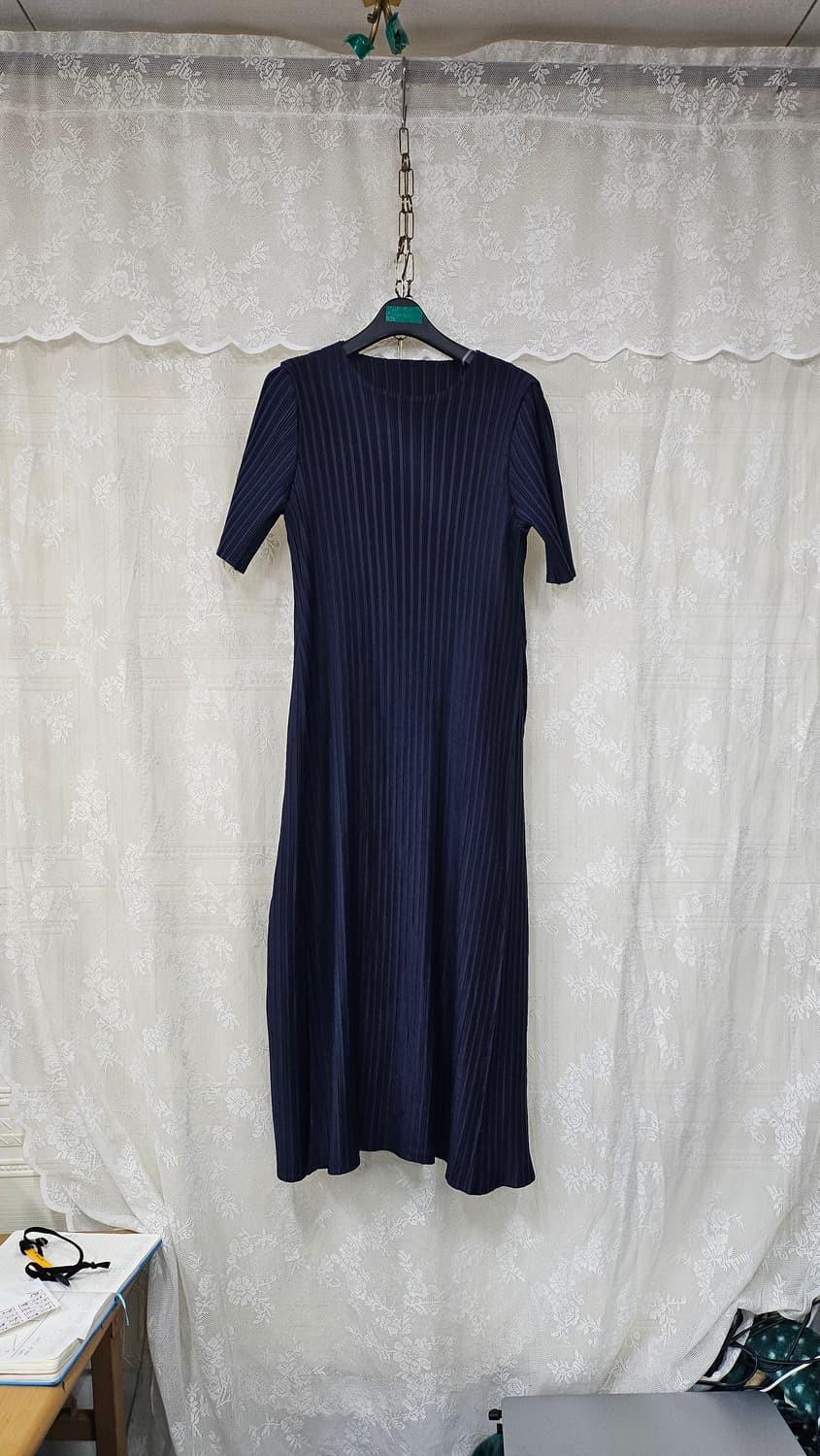 플리츠미   네이비 롱원피스  상품이미지2