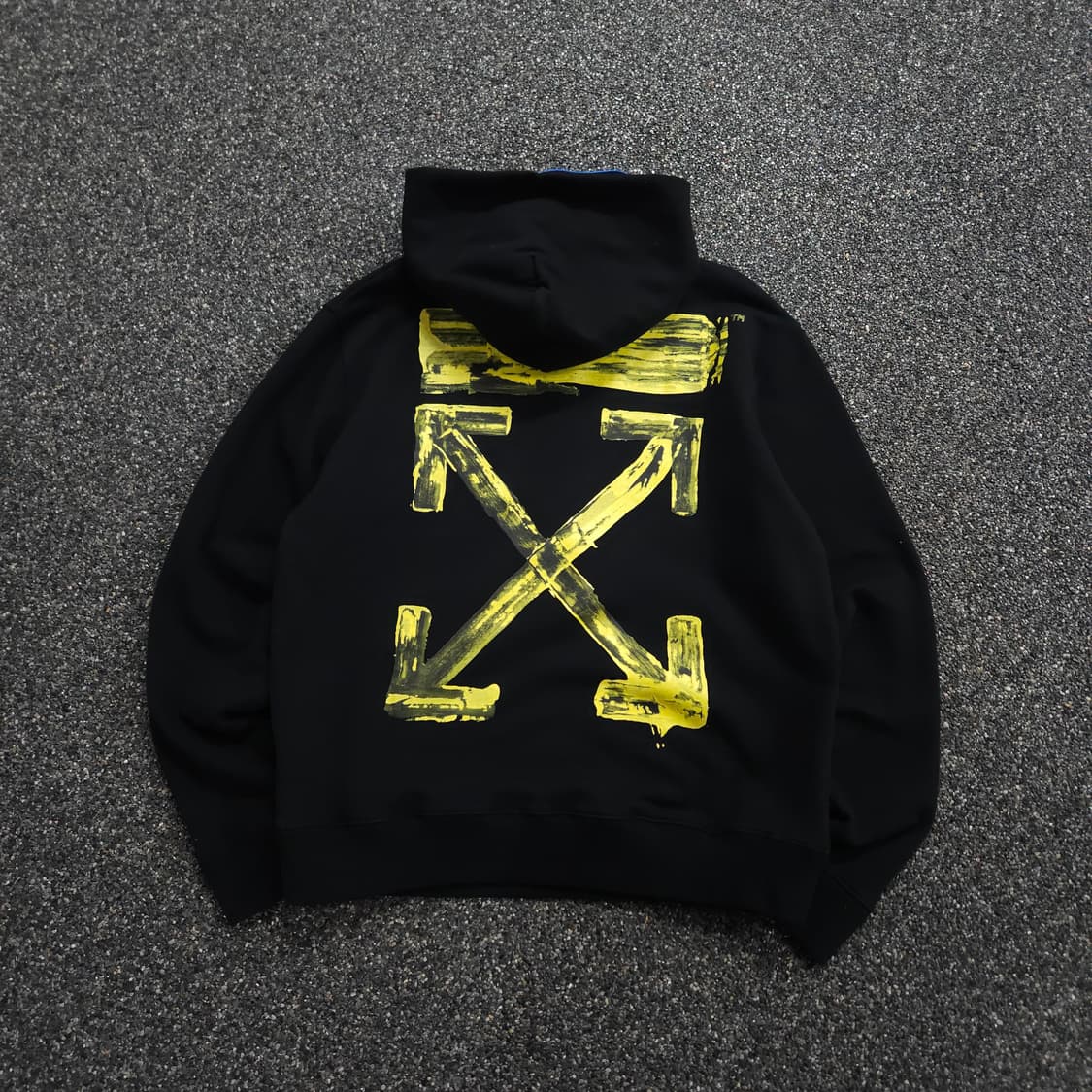 오프화이트 아크릴 애로우 빅로고 후드 티셔츠 (XL) 상품이미지1