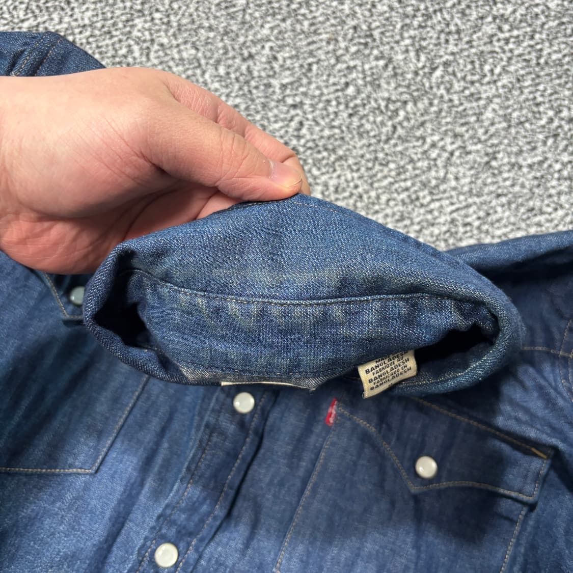 리바이스 웨스턴 데님 셔츠 (M) 상품이미지5