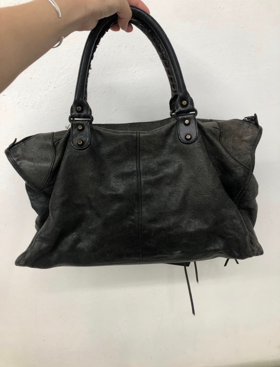 [vintage] 발렌시아가 시티백 블랙 라지 상품이미지7