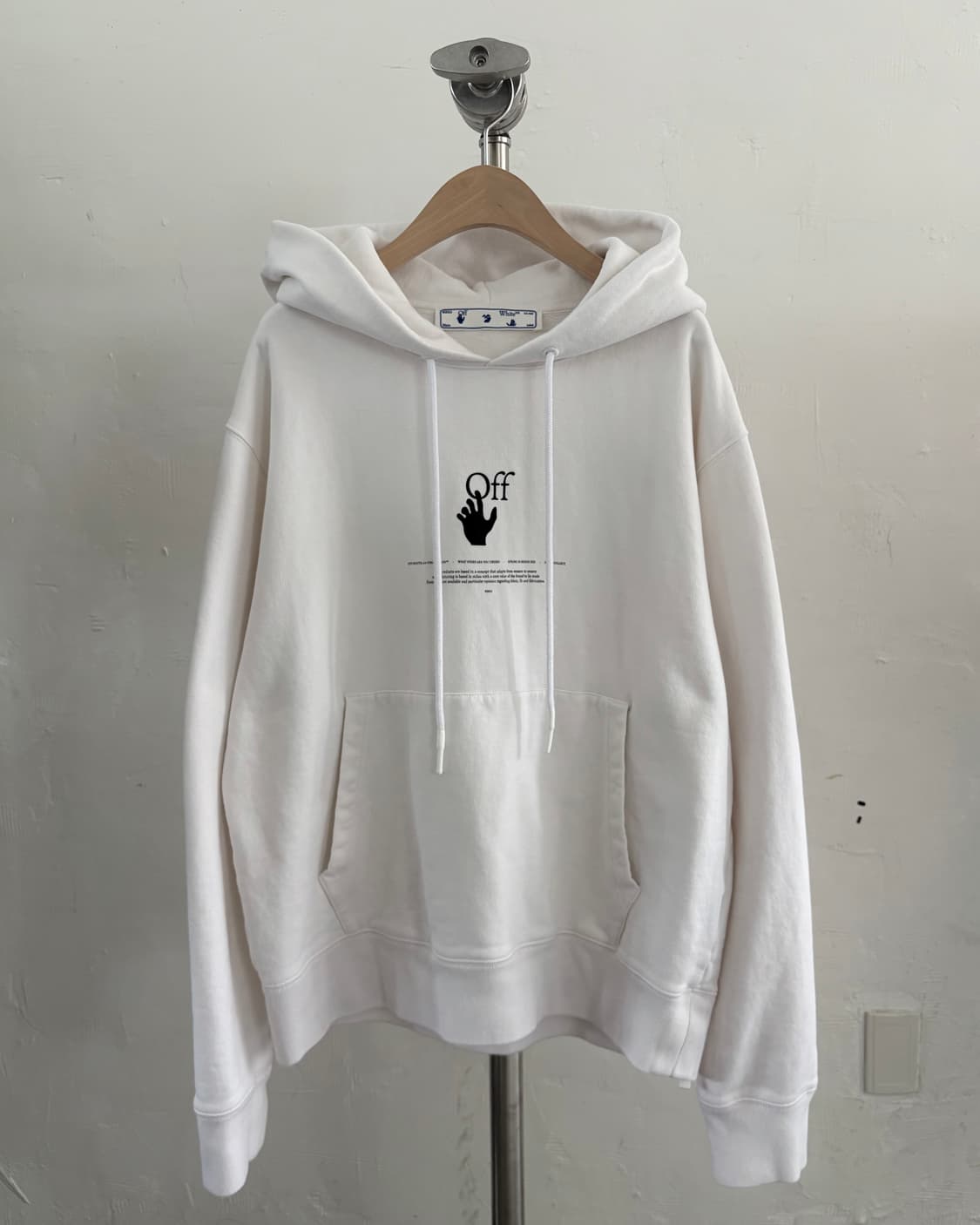 Off-White 오프화이트 화이트 버블 그래피티 후드티 상품이미지3